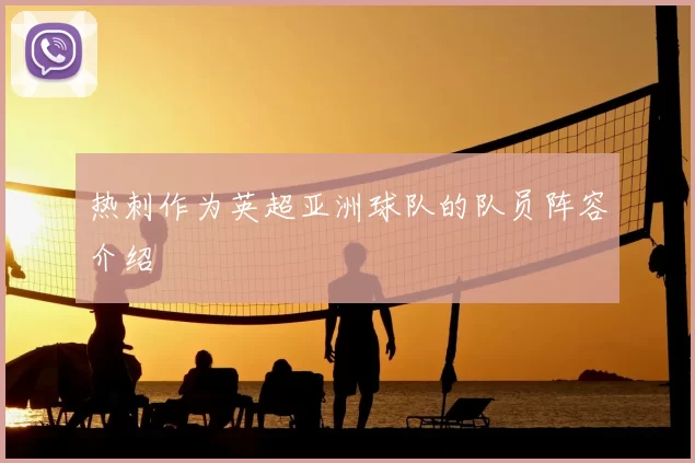 热刺作为英超亚洲球队的队员阵容介绍